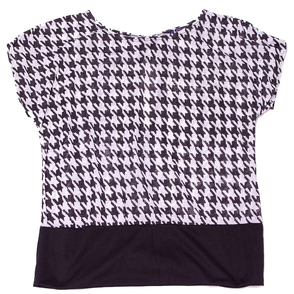 Black & White Short Sleeve Top